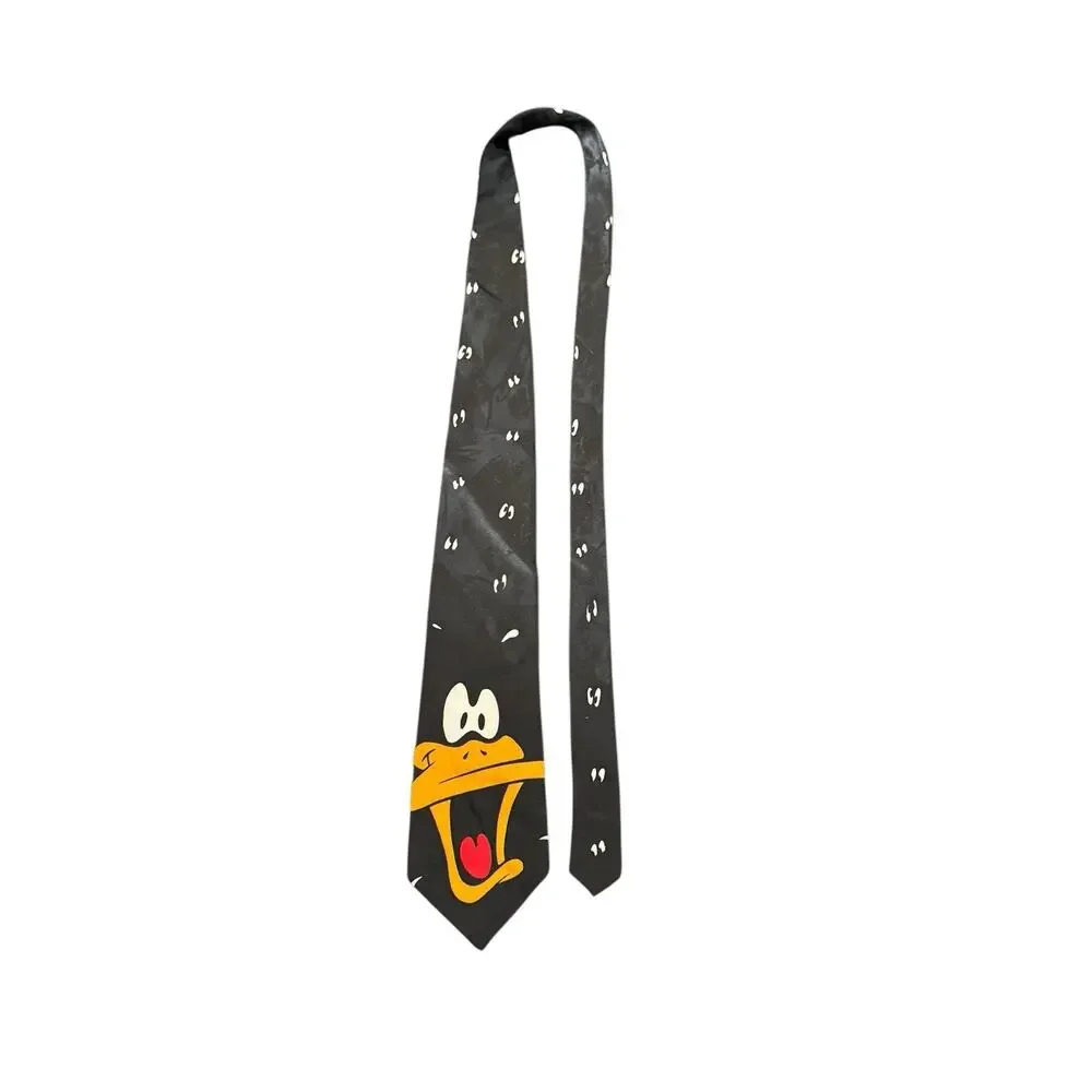 Looney Tunes Mania Daffy Duck Cartoon Vintage Novelty Necktie